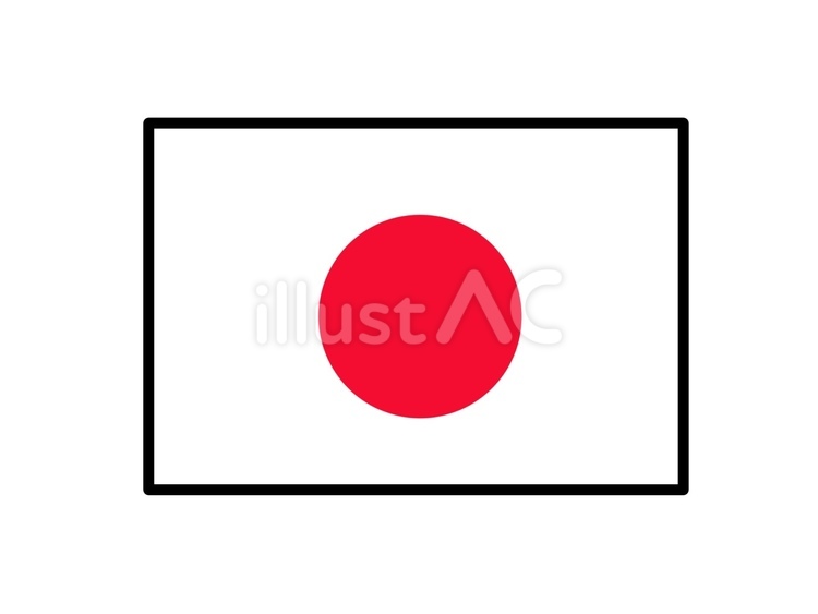 日本の旗 日本,旗,アイコンのイラスト素材