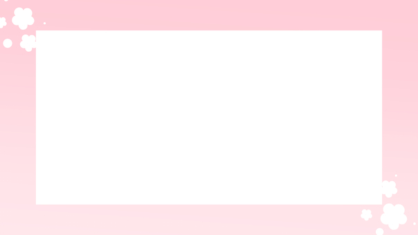 花柄動画サイズ枠2 枠,フレーム,縁,長方形,動画,配信,16:9,横長,黒,背景のイラスト素材