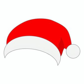 サンタ帽子 サンタ,サンタ帽,サンタクロース,サンタ帽子,手描き,クリスマス,クリスマスイブ,イベント,素材,デコレーションのイラスト素材