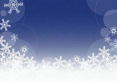 雪の結晶のフレーム　濃紺 雪の結晶,背景,紺色,クリスマス,冬,12月,1月,2月,雪のイラスト素材