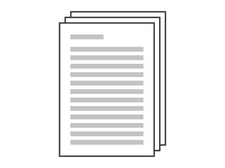 ビジネス文書風書類（複数枚） ビジネス,文書,アイコン,書類,文章,紙,ドキュメント,ファイル,データ,テキストのイラスト素材
