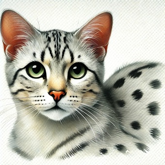 エジプシャンマウ エジプシャンマウ 動物,猫科,毛皮のイラスト素材