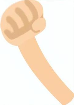 アッパー パンチ,アッパー,グー,拳,振り上げる,手のイラスト素材