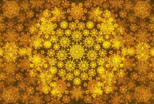 Snow stardust 4 (yellow), snow, winter, night, JPG