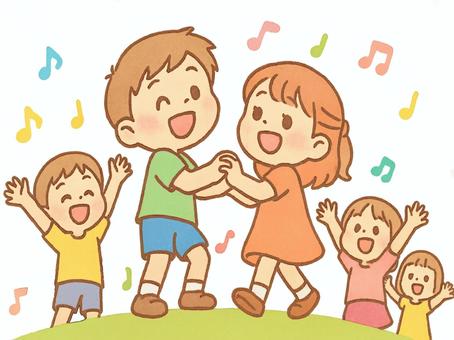 踊るこどもたち ローアングル編