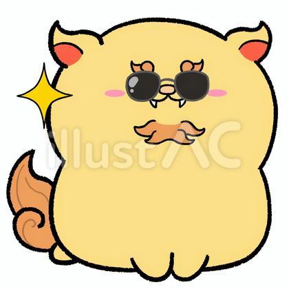 サングラスをかけたゆるかわシーサー