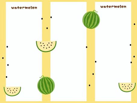 Illustration, watermelon, yellow, fruit, 