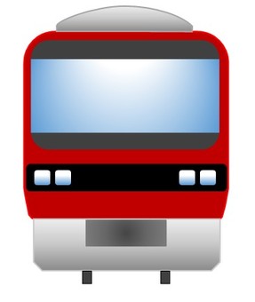 電車87 電車,正面,列車,通勤,前,通学,公共交通機関,トレイン,鉄道,交通のイラスト素材