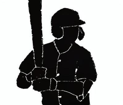 バッターシルエット バッターシルエット 野球,ベースボール,プロ野球,高校野球,メジャー,スポーツ,社会人野球,試合,甲子園,選手のイラスト素材