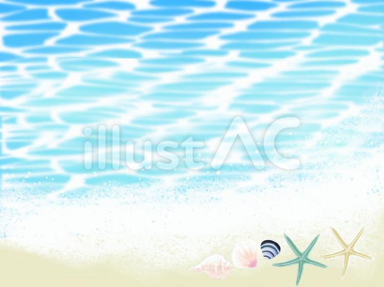 波打ち際イラスト No 無料イラストなら イラストac
