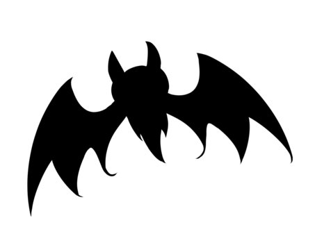 コウモリのシルエット コウモリのシルエット コウモリ,ハロウィン,シルエットのイラスト素材