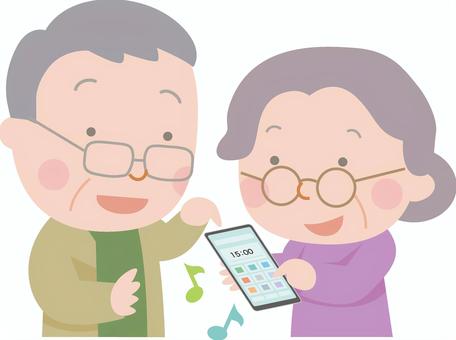 Illustration, smartphone, easy, operating, 