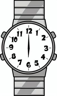 腕時計　 腕時計,時間,スケジュール,生活,ブランド,6時,線画のイラスト素材
