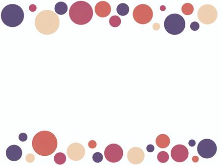 retro color polka dot frame, JPG and PNG retro color polka dot frame, , JPG and PNG