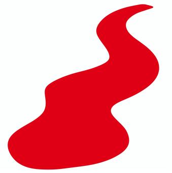 流血３ 流血,血,流れる,怪我,大怪我,出血,大量,血だまり,血液,血痕のイラスト素材