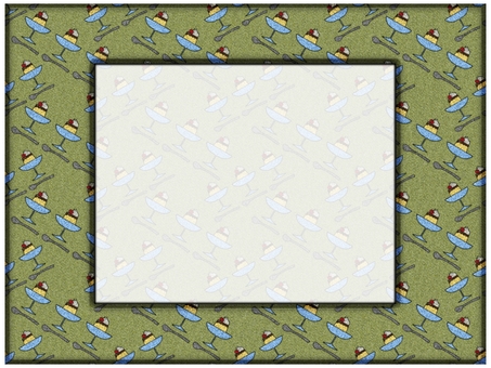 プリンのフレ−ム　黄土色 プリン,フレ−ム,ポストカード,メッセージカード,柄,パターン,ザラザラ,ノイズ,長方形,罫線なしのイラスト素材