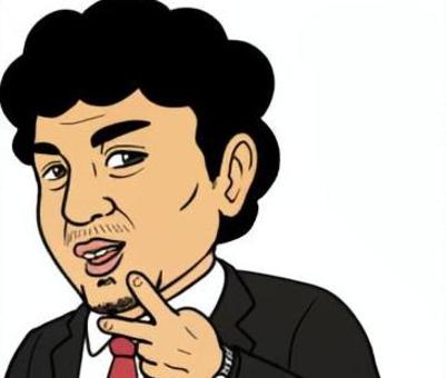 アフロピース会社員 アフロ,ピース,腕時計,スーツ,ひげ,人間,男性のイラスト素材