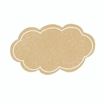 ナチュラル手描き　くもフレーム ラベル,手描き風,紙素材,クラフト風,ナチュラル,スクラップブック,メモ,かわいい,シンプル,くものイラスト素材