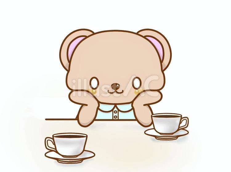 お話しましょう くま,動物,お話のイラスト素材