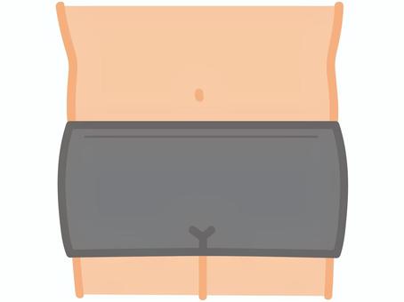 脂肪のないスマートなお腹 お腹,スマート,スリム,パンツ,太もも,人体のイラスト素材