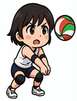 アンダーパスをする女の子