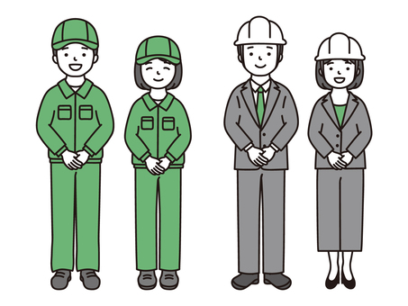 作業員 作業員,現場作業員,建築,建設,建設業,製造業,工業,電気工事,工場,現場のイラスト素材