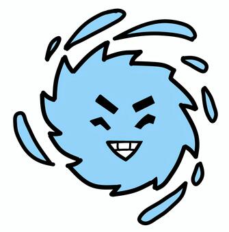 笑う台風 台風,笑う,天候,天気,タイフーン,気象,暴風,災害,暴風雨のイラスト素材