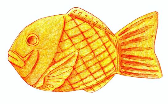 Taiyaki 彩色鉛筆, JPG 和 PNG Taiyaki 彩色鉛筆, 烘焙食品, 糖果, 食品, JPG 和 PNG