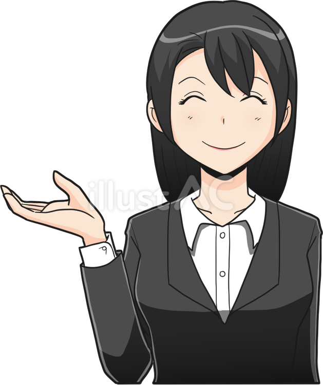 受付嬢0813 人物,女性,受付嬢のイラスト素材