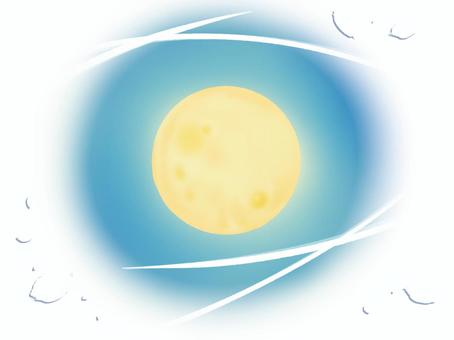 シンプルな満月