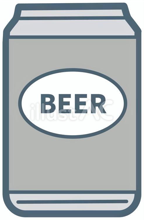 缶ビール ビール,アルコール,缶のイラスト素材