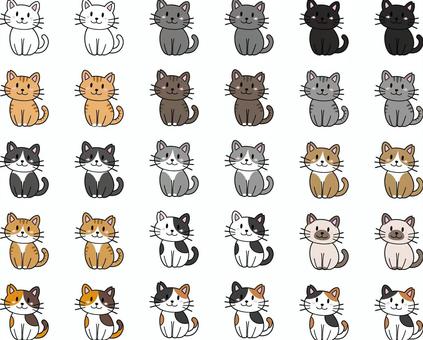 Illustration, cat, sakura cat, regional cat, 