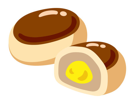 栗まんじゅう 栗まんじゅう,和菓子,和スイーツ,和風,和,甘味,お菓子,デザート,おやつ,栗のイラスト素材
