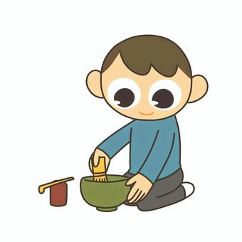 子供茶道 子ども,茶道,和文化,伝統,礼儀,文化,マナーのイラスト素材