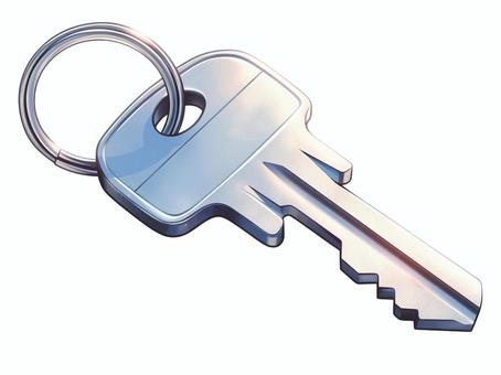 鍵【1】 鍵,カギ,合鍵,生活,必需品のイラスト素材