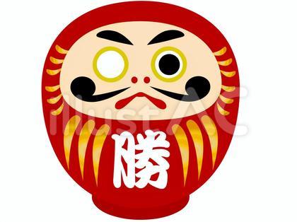 かわいい勝ちダルマ 左目入り