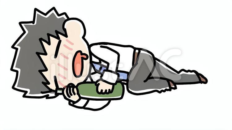酔って寝落ちする男性 酔う,寝る,男性のイラスト素材