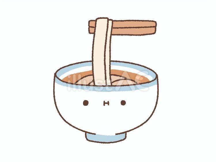 きしめん きしめん,食べ物,どんぶりのイラスト素材