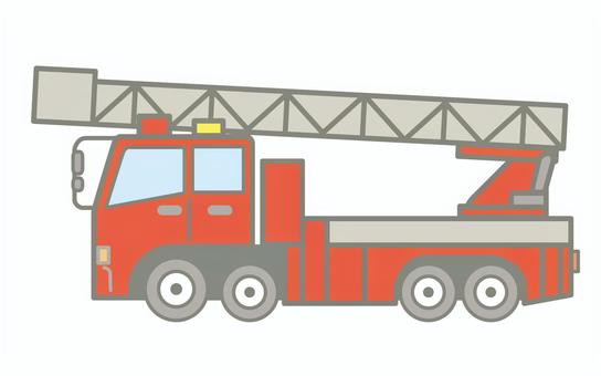 消防署のはしご車のアイコン 消防署,はしご車,火事,消防車,緊急車両,アイコン,イラストのイラスト素材