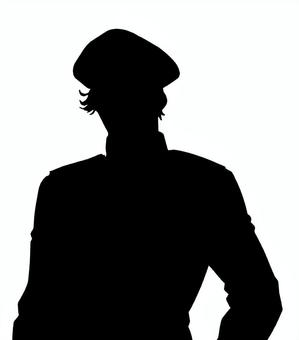 Illustration, lanang, silhouette, wong, 