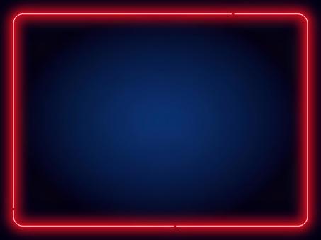 ネオンのフレーム背景/赤 ベクター,背景,ネオン,フレーム,水色,線,長方形,サムネイル,ライン,ポップのイラスト素材