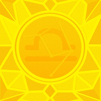 シームレスなモザイク天秤座　ｐ エンボス 天秤座,てんびん座,星占い,ホロスコープ,占星術,12星座,宇宙,天体,天文,ギリシャ神話のイラスト素材