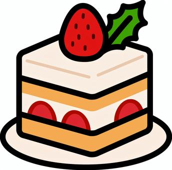 クリーム皿のショートケーキです。 クリーム皿のショートケーキです。 いちご,ショートケーキ,シンプル,断面,ケーキ,おやつ,デザート,スイーツ,フルーツ,カットケーキのイラスト素材