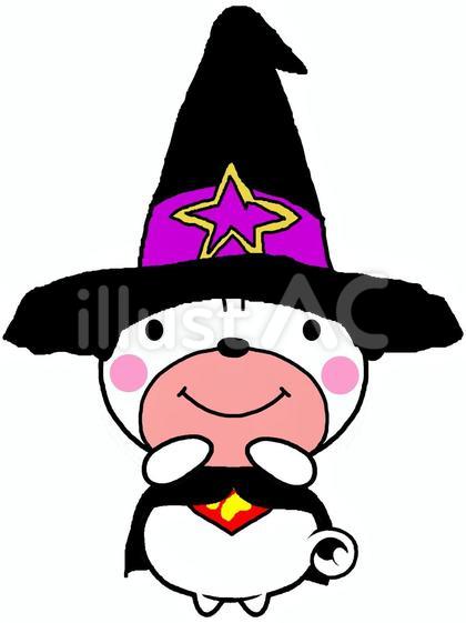 魔女になったパグ