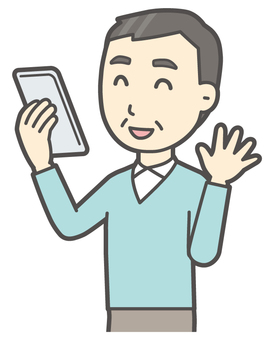  ニット中年男性-031-バスト