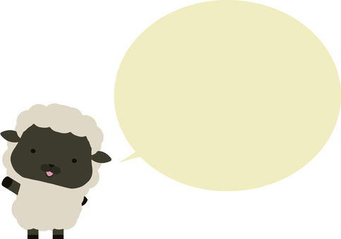 舉手_sheep_black_speech氣球, JPG, PNG 和 AI 舉手_sheep_black_speech氣球, 動物, 舉手, 提高, JPG, PNG 和 AI