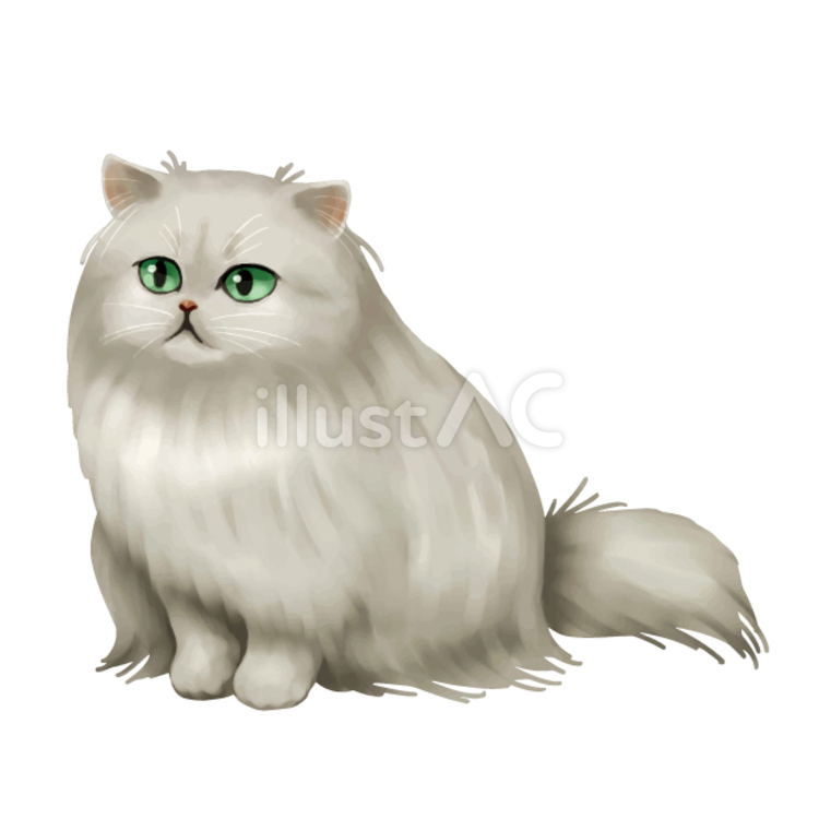 猫の絵　ブルー　ペルシャ猫 Made in ITALY ペルシャ猫(長毛種の黒猫) その他アート 猫ハウス 通販 16087829