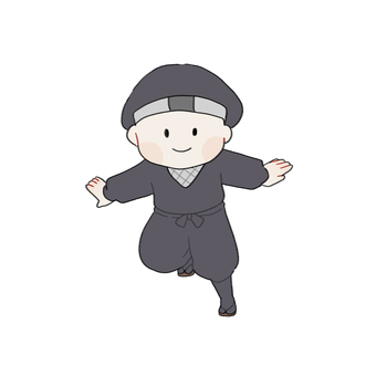 手描き風 忍者 手描き風 忍者 忍者,手描き,人物,男性,女性,男の子,女の子,忍び,くノ一,かわいいのイラスト素材