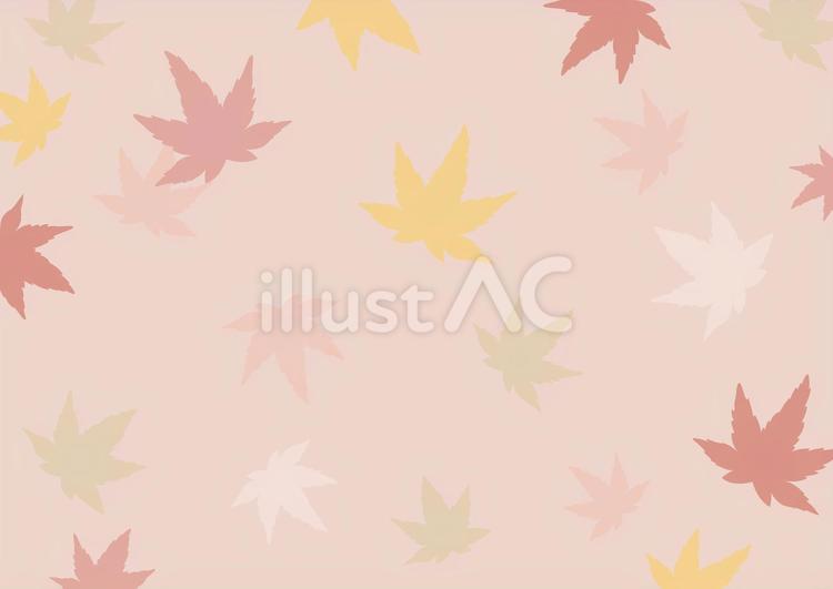秋の紅葉の和風背景 秋,紅葉,もみじのイラスト素材