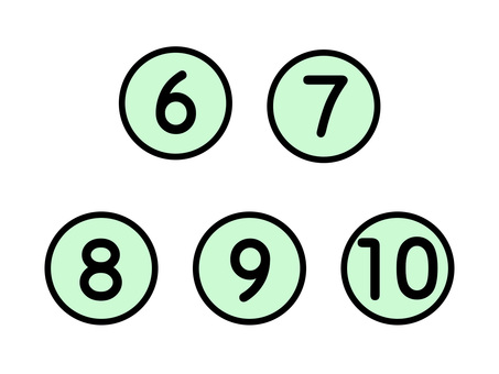 Numbers 6 to 10, Numbers 6 to 10, nomer, 10, count,